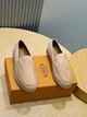 Мужские замшевые лоферы TOD'S бежевого цвета размер 41 - изображение 2