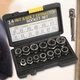 Набор экстракторов 14шт, Nut Extractor, AN ES-14 Черный / Набор для откручивания болтов / Набор головок для поврежденных болтов - изображение 2