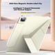 Защитный чехол Zoyu для iPad 11, совместимый с процессором Apple A16 (2025), двусторонний, с магнитной застежкой, универсальный защитный чехол для планшета iPad 10, кремово-белый. - изображение 4