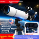 Астрономический телескоп Readboy T6 с апертурой 80 мм, высоким разрешением и большим увеличением, профессиональный для наблюдения за звездами и наблюдения за звездами, отличный подарок на день рождения для любителей науки. - изображение 4