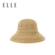 Шляпа соломенная ELLE женская ажурная пляжная из лиоцелла с защитой от солнца - изображение 4