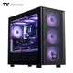 Корпус Thermaltake Steel Shadow SM Seaside View черный для плат M-ATX с поддержкой СЖО 360 мм и 12 вентиляторов - изображение 4