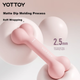 Гантели Yottoy с покрытием для домашнего фитнеса и использования в общежитиях, пара, цельнолитые чугунные гири, небесно-голубые, 1 кг. - изображение 5