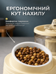 Поїлка фонтан для котів собак тварин автоматична з кормушкою 2 в 1 автопоїлка електропоїлка питна диспенсер миска для води та корму подвійна компактна портативна циркуляційна фонтанчик з циркуляцією та зоною годування пластикова Hechpro АН6010 - зображення 4