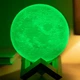 3D ночник Луна UFT Moon light на подставке 11 см - изображение 3