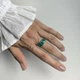 Серебряное кольцо с натуральным агатом 1.805ct, вес изделия 2,41 гр (2213307) - изображение 6