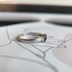 Серебряное кольцо с натуральным сапфиром 0.444ct, фианитами, вес изделия 1,65 гр (2213482) - изображение 5