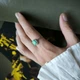 Серебряное кольцо с натуральным изумрудом 1.304ct, вес изделия 2,17 гр (2214182) - зображення 7
