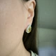 Серебряные серьги с цитрином nano 4.605ct, фианитами (2212843) - изображение 7