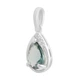 Серебряная подвеска с топазом Лондон Блю 0.844ct, фианитами (2212447) - изображение 2