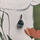 Серебряная подвеска с топазом Лондон Блю 0.844ct, фианитами (2212447) - изображение 3