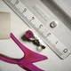 Серебряная подвеска с рубином 2.142ct, фианитами (2211419) - изображение 4