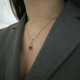 Серебряная подвеска с рубином 2.142ct, фианитами (2211419) - изображение 8