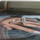 Серебряное кольцо с фианитами, вес изделия 1,79 гр (2214793) - изображение 5