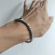 Серебряный браслет с натуральным сапфиром, вес изделия 12,55 гр (2215042) - изображение 8