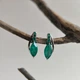 Серебряные серьги с натуральным агатом 3.208ct (2215103) - изображение 2