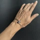 Серебряный браслет с фианитами, емаллю, вес изделия 5,69 гр (2214731) - изображение 7