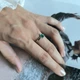 Серебряное кольцо с натуральным агатом 0.263ct, вес изделия 1,44 гр (2213284) - изображение 7