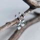 Серебряные серьги с натуральным изумрудом 3.044ct (2206149) - изображение 3
