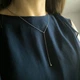 Серебряное колье с без камней, вес изделия 2,41 гр (2211440) - изображение 8