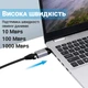 Зовнішня мережна карта Type-C to RJ45 Ethernet Addap UC2RJ45-01 1000 Мбіт/с алюмінієва - зображення 2