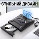 Внешний оптический привод USB 3.0+Type-C Addap EDB-03 черный с USB-хабом и слотом для SD-карт - изображение 10