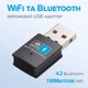 Зовнішній мережевий адаптер 2в1 WiFi+Bluetooth Addap UWA-03 USB 2,4 ГГц 150 Мбіт/с чорний - зображення 2