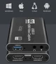 Внешняя карта видеозахвата Addap VCC-04 HDMI-USB 4K алюминий черный - изображение 8
