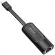 Внешній мережевий адаптер USB Type-C на LAN Addap UC2RJ45-02 1 Гбіт/с пластик чорний - зображення 1