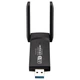 Двохдіапазонний USB Wi-Fi + Bluetooth адаптер Addap UWA-07 1300 Мбіт/с чорний - зображення 14