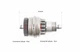 Бендикс стартера Honda AF61 / 62; ADDRESS V-50/4-T; LET'S-4/5 4-т - зображення 2