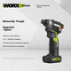 Безщітковий електричний дриль-шурупокрут WORX 12V 160N WU132X.4 (4.0AH один акумулятор) Ручний дриль-шурупокрут Міні сталева викрутка - зображення 4