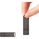 Флеш-накопичувач Thinkplus Lenovo 128 ГБ USB 3.1 Office Business, міні-портативний металевий флеш-накопичувач, серія TU100, червоний - изображение 1