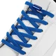Шнурки для взуття FASTLACES T25-2 еластичні плоскі без зав'язування чорний (Black) - зображення 6