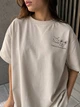Футболка женская A-N 2358 рисунок на спине животные one size серая - изображение 3