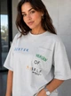 Футболка женская Pepper&mint BX24-19 оверсайз с карманом и вышивкой S светло серая - изображение 4