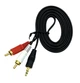 Кабель аудіо Jack 3.5 mm - 2 RCA (1м) - зображення 2