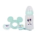 Набор для младенца Mickey Mouse бутылка 240ml анатомический пустышка и прорезыватель (13008) - изображение 1