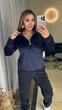 Жіночий велюровий костюм (кофта+штани) Uaclothes 46-48 Синій (like39043-194791350) - изображение 4