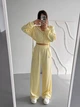 Жіночий велюровий костюм трійка (кофта+штани+топ) Uaclothes 48 Жовтий (like39049-194851371) - зображення 4