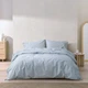 Постельное белье Lotus Home - Premium Percale Stripe голубой евро (svt-2000022355728) - изображение 2