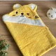 Детское полотенце с капюшоном и ушками 90х90 см для младенцев желтое Colorful Home - изображение 1