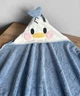 Детское полотенце с капюшоном и ушками 90х90 см для младенцев голубое Colorful Home - изображение 5