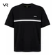 Чоловіча футболка BOSS Oversize М чорна зі світловідбивною смугою та логотипом Premium Casual - зображення 1