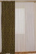 Штора коричнево-оливкова. Ширина-1,50 м, висота - 2,50 м. (GF-17-2) - зображення 3