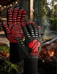 Термостійкі рукавички для гриля Reinalin до 800°C, BBQ, каміна та духовки, арамідні, red, L/XL/XXL - зображення 7