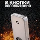 Зажигалка подарочная два режима пламени с гравировкой текста дат изображений в подарок для мужчины газовая турбо в металлическом корпусе с подарочной упаковкой многоразовая металлическая с регулировкой мощности серебряная - изображение 6