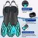 Спортивные ласты для плаванья VelaSport Spider (38/42) регулируемые Длина 40см. с Открытой пяткой Детские и взрослые Бирюзовые - изображение 3