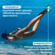 Спортивные ласты для плаванья VelaSport Spider (38/42) регулируемые Длина 40см. с Открытой пяткой Детские и взрослые Бирюзовые - изображение 4