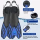 Спортивные ласты для плаванья VelaSport Spider (32/37) регулируемые Длина 34см. с Открытой пяткой Детские и взрослые Синие - изображение 3